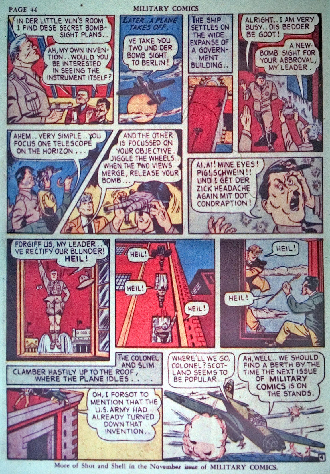 Military Comics #3 (Quality Comics), page 46. Public domain (US).