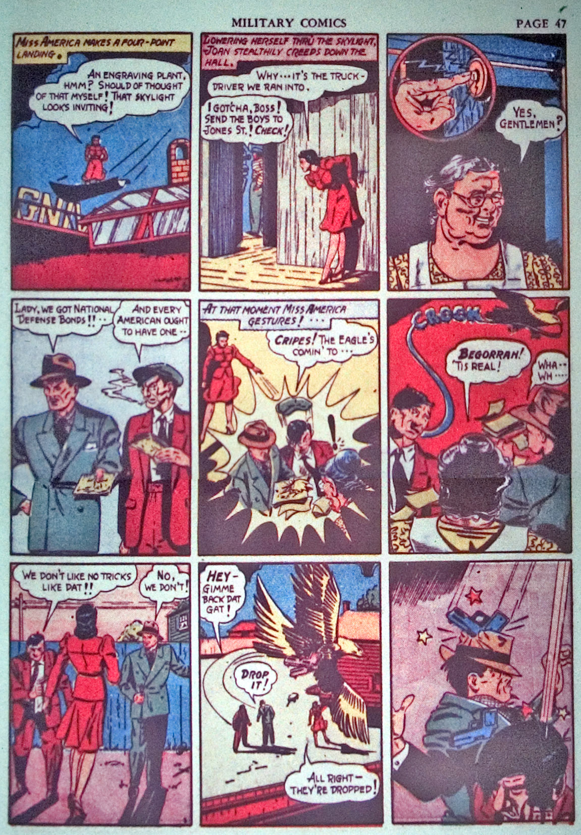 Military Comics #3 (Quality Comics), page 49. Public domain (US).
