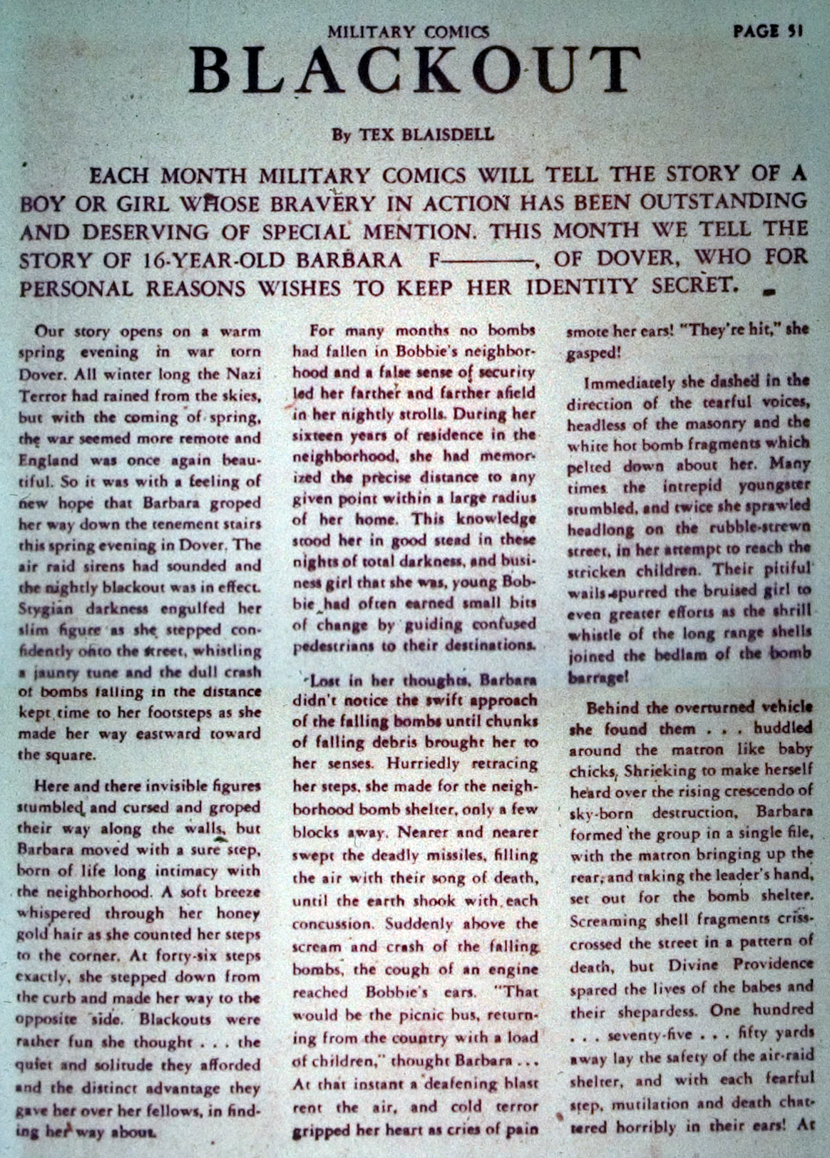 Military Comics #3 (Quality Comics), page 53. Public domain (US).