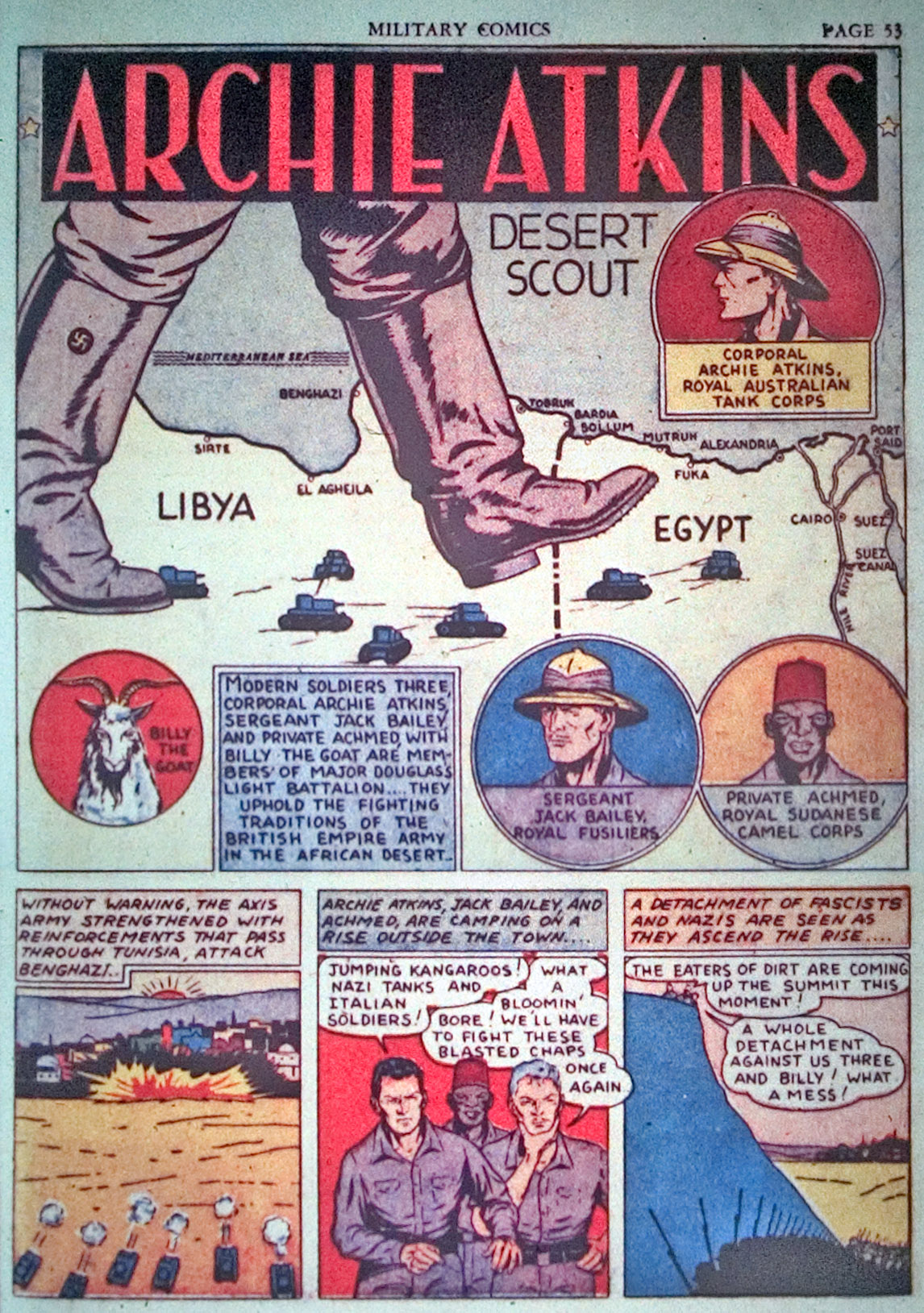 Military Comics #3 (Quality Comics), page 55. Public domain (US).