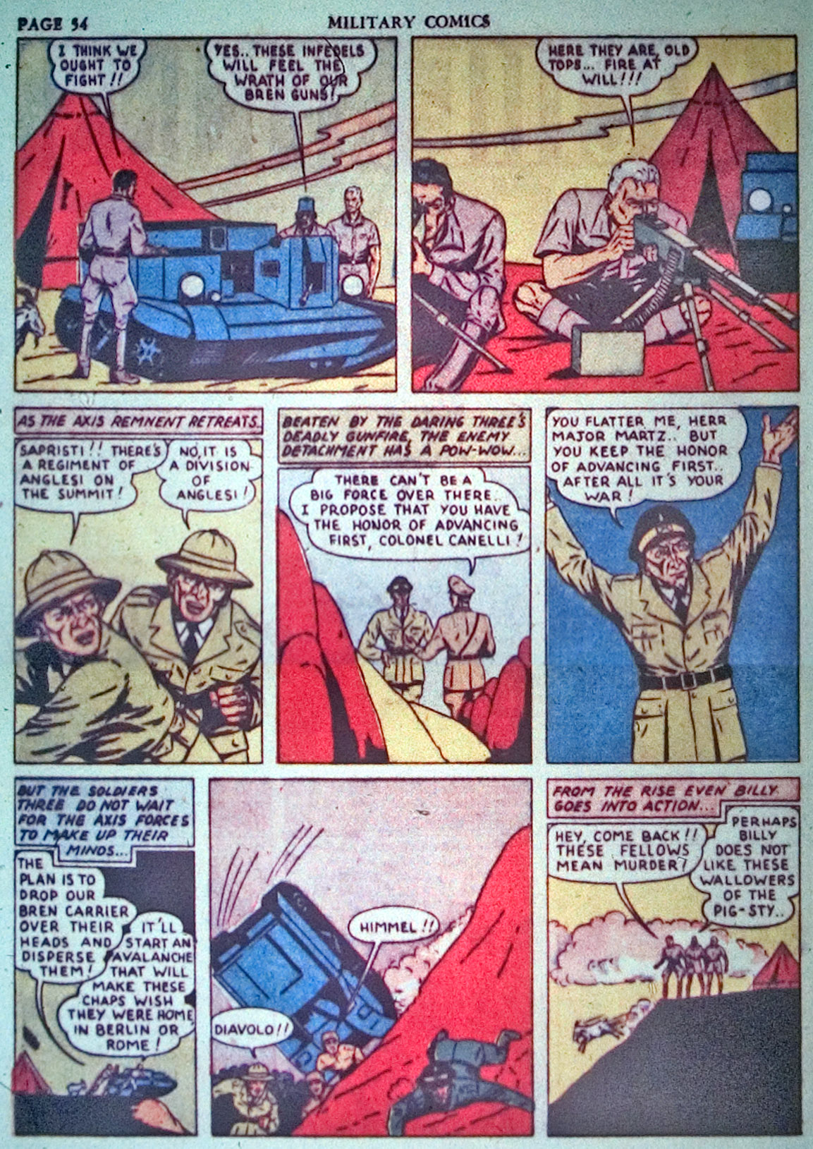 Military Comics #3 (Quality Comics), page 56. Public domain (US).