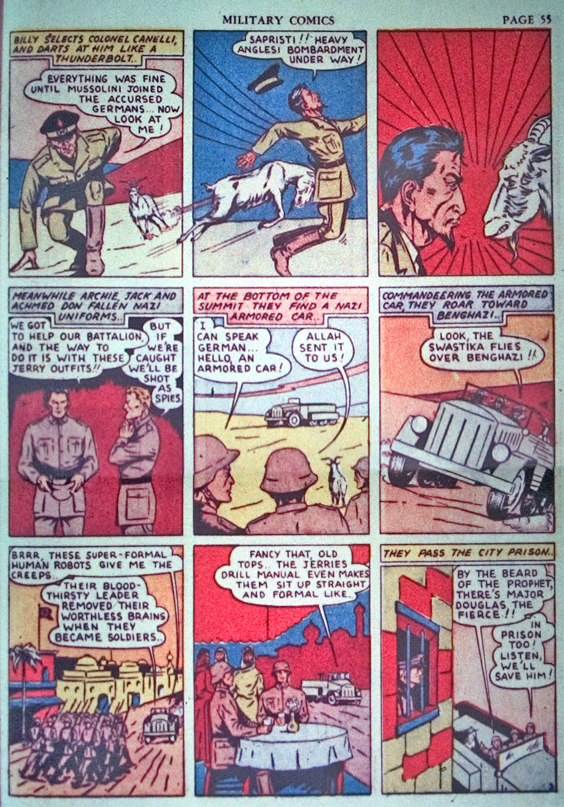 Military Comics #3 (Quality Comics), page 57. Public domain (US).
