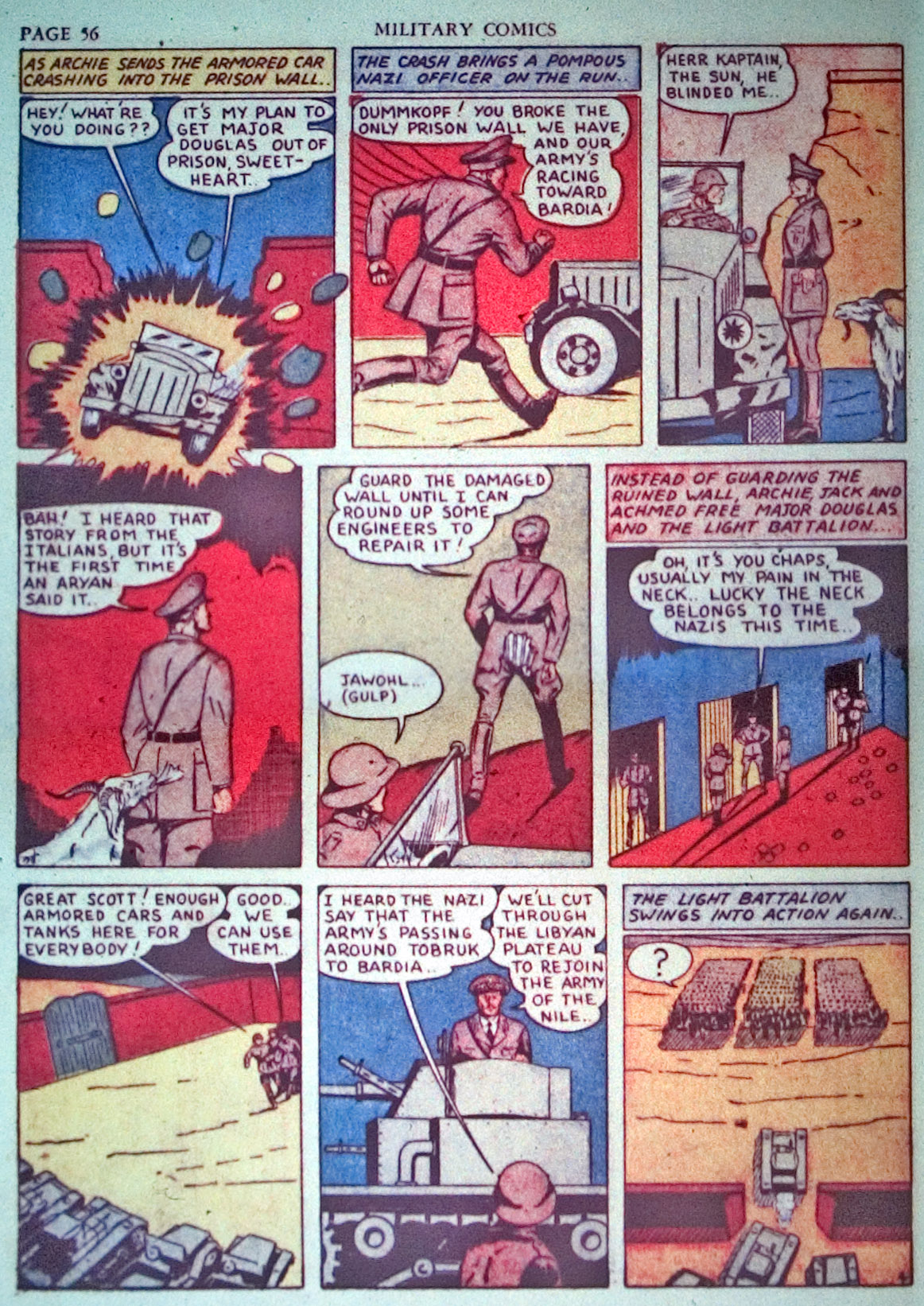 Military Comics #3 (Quality Comics), page 58. Public domain (US).