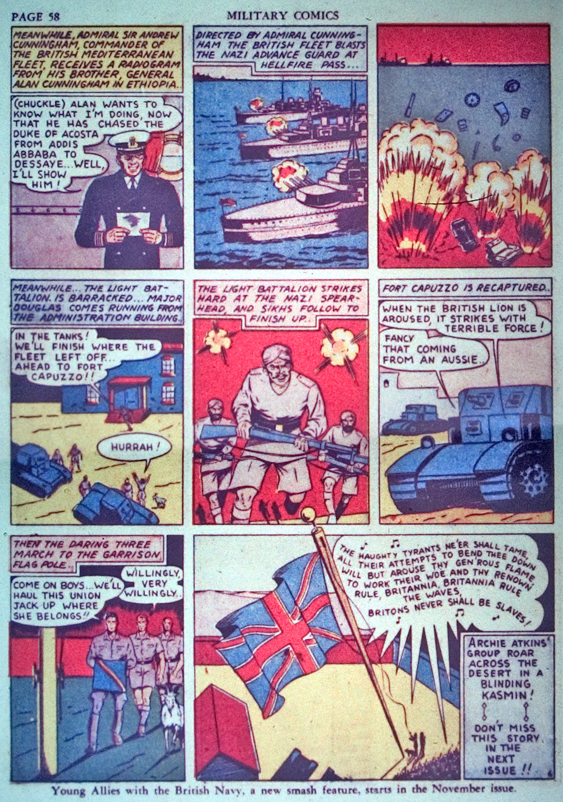Military Comics #3 (Quality Comics), page 60. Public domain (US).
