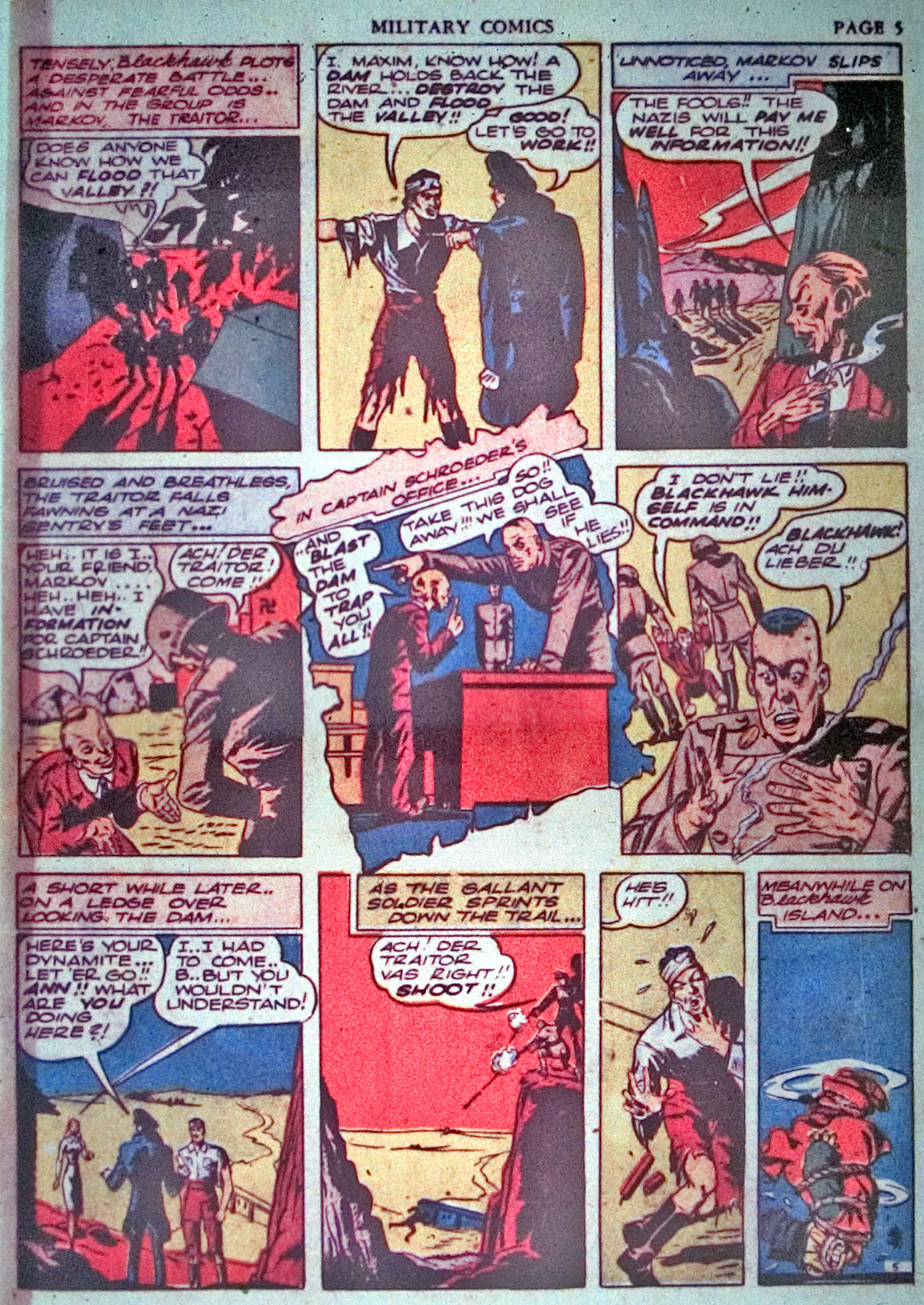 Military Comics #3 (Quality Comics), page 7. Public domain (US).