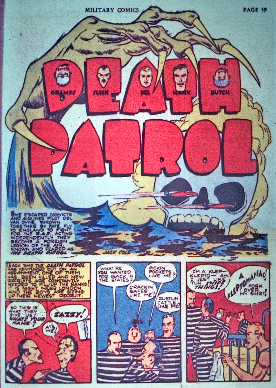 Military Comics #3 (Quality Comics), page 61. Public domain (US).