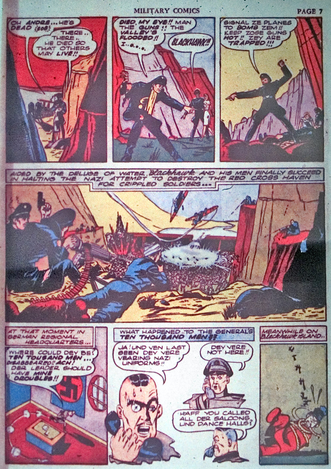 Military Comics #3 (Quality Comics), page 9. Public domain (US).