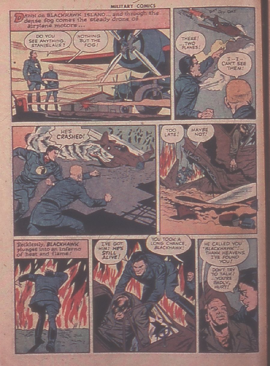 Military Comics #31 (Quality Comics), page 4. Public domain (US).