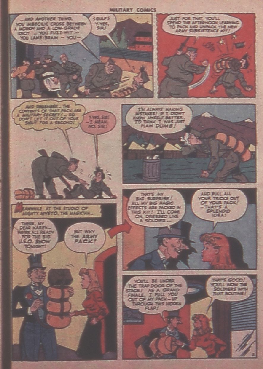 Military Comics #31 (Quality Comics), page 33. Public domain (US).