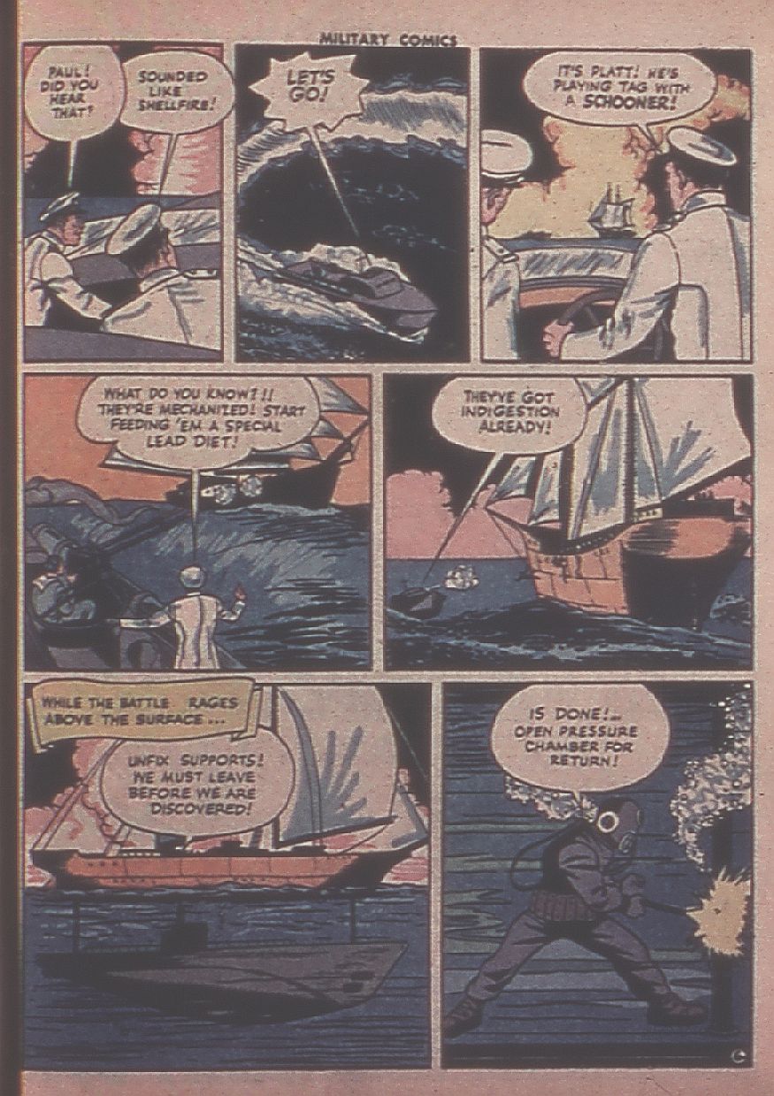 Military Comics #31 (Quality Comics), page 47. Public domain (US).