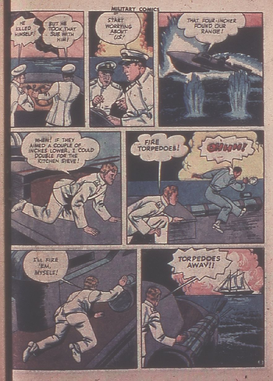 Military Comics #31 (Quality Comics), page 49. Public domain (US).
