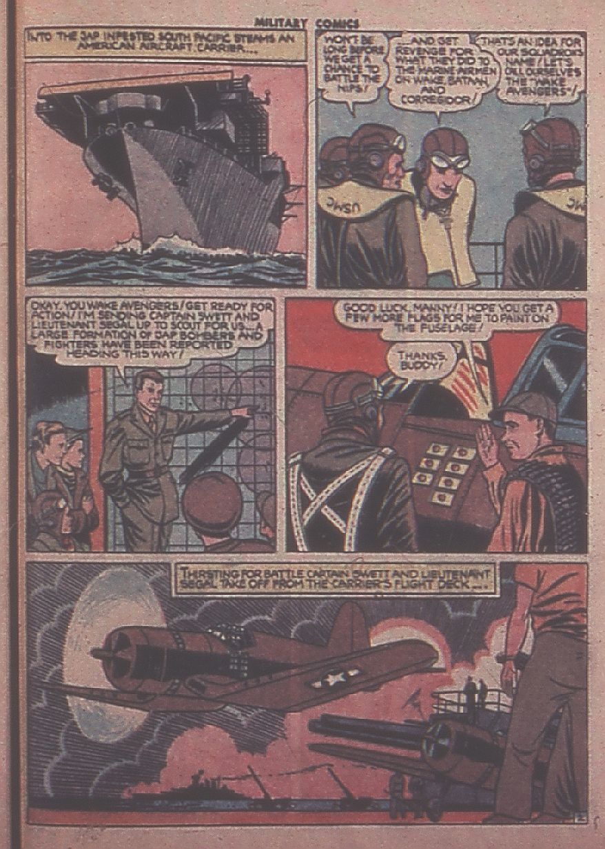 Military Comics #31 (Quality Comics), page 53. Public domain (US).