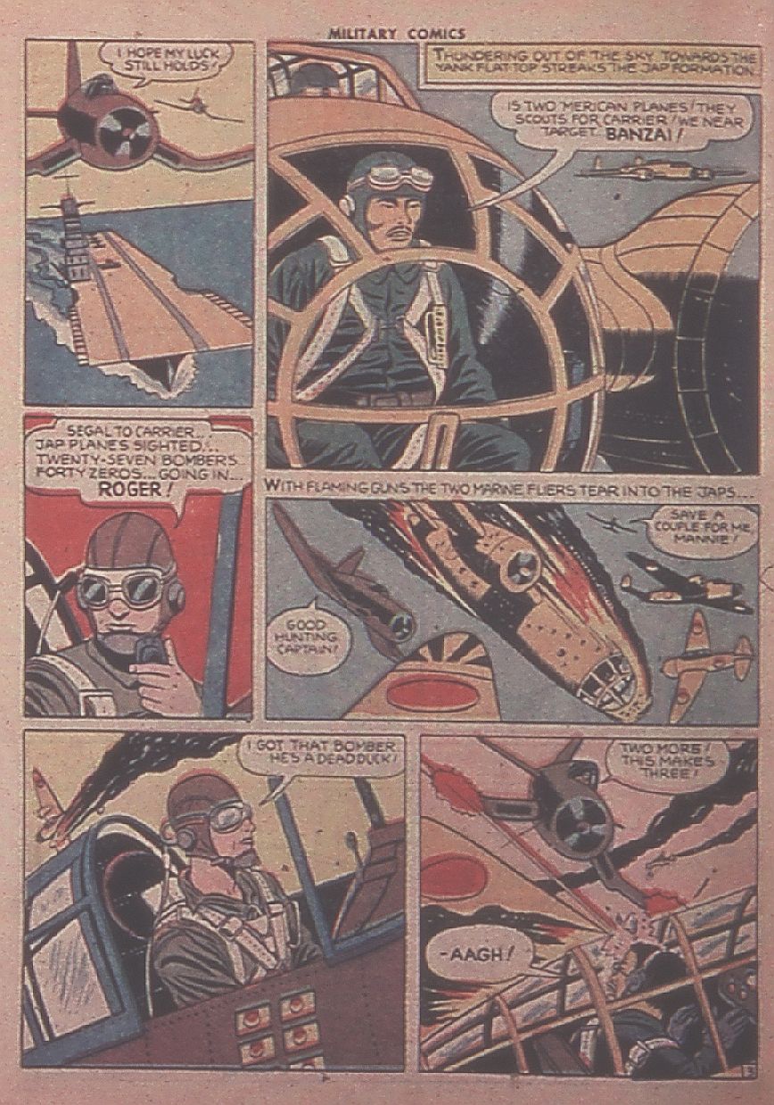 Military Comics #31 (Quality Comics), page 54. Public domain (US).