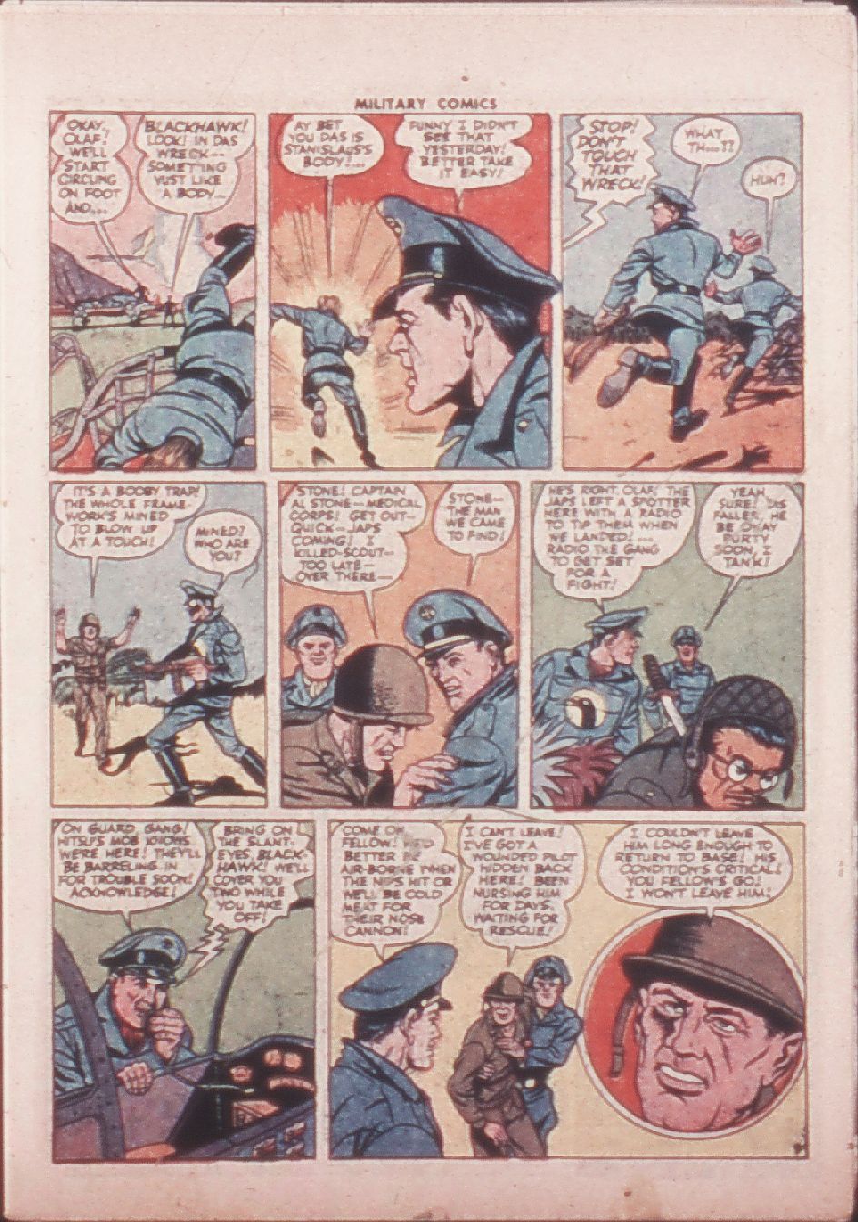 Military Comics #32 (Quality Comics), page 11. Public domain (US).