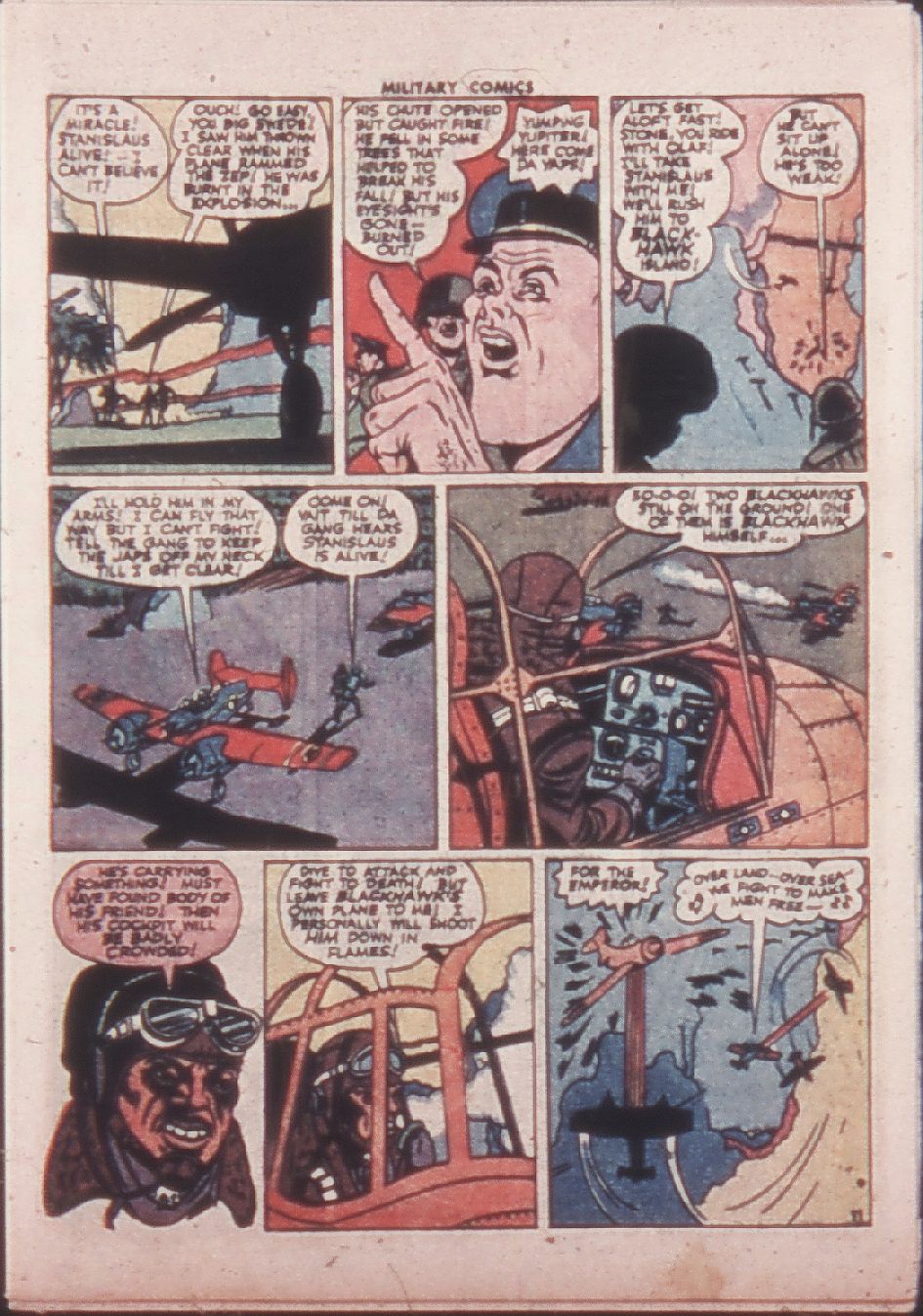 Military Comics #32 (Quality Comics), page 13. Public domain (US).