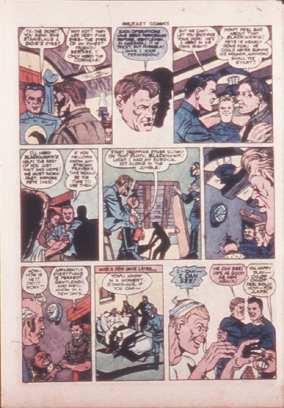 Military Comics #32 (Quality Comics), page 17. Public domain (US).