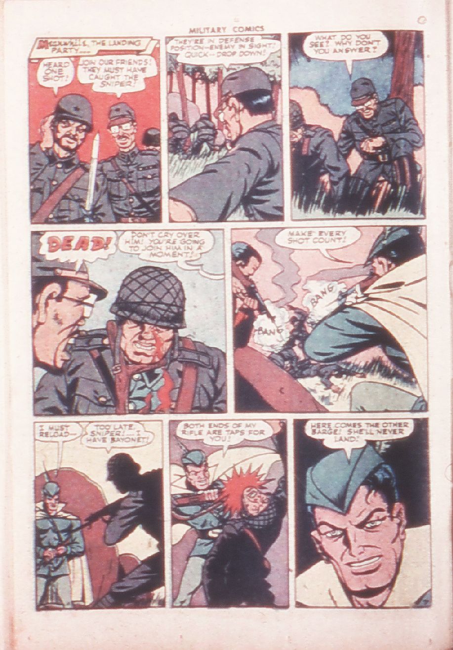 Military Comics #32 (Quality Comics), page 28. Public domain (US).