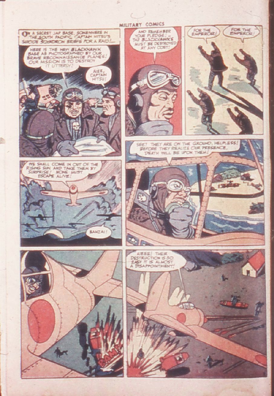 Military Comics #32 (Quality Comics), page 4. Public domain (US).