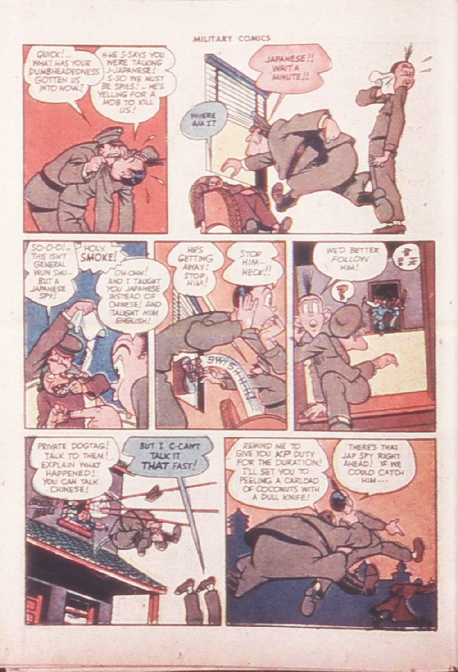 Military Comics #32 (Quality Comics), page 38. Public domain (US).