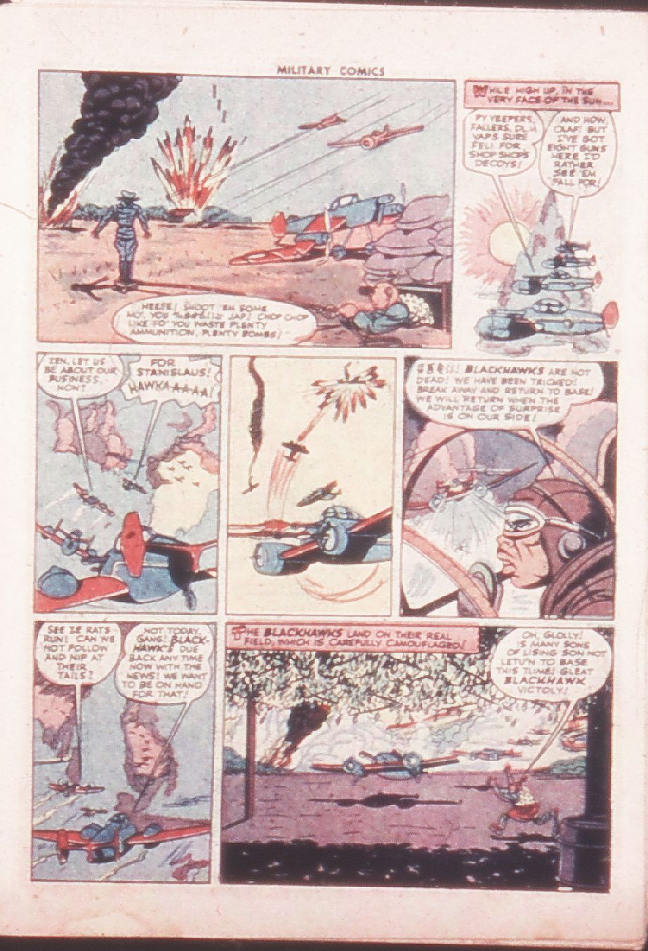 Military Comics #32 (Quality Comics), page 5. Public domain (US).