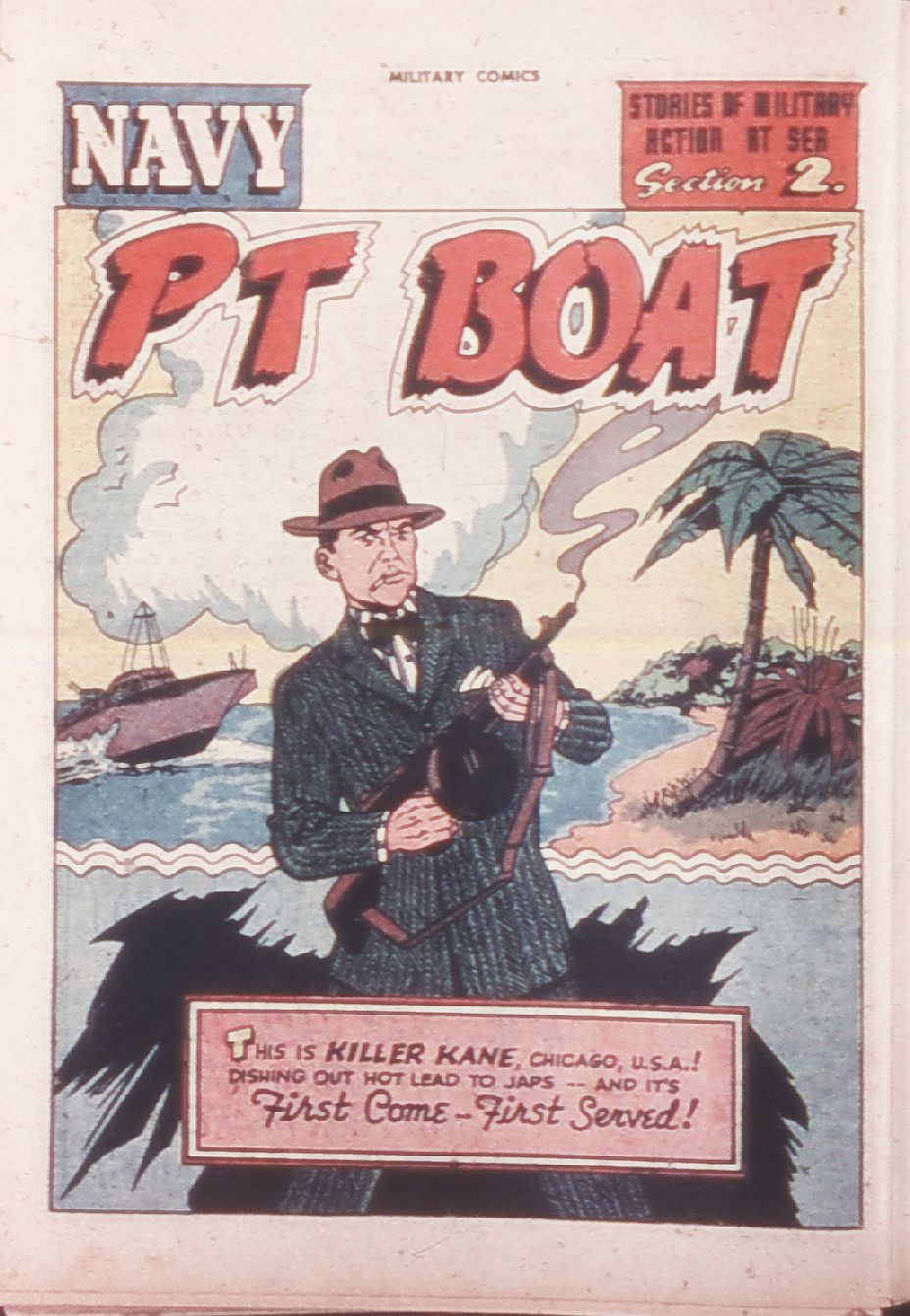 Military Comics #32 (Quality Comics), page 42. Public domain (US).