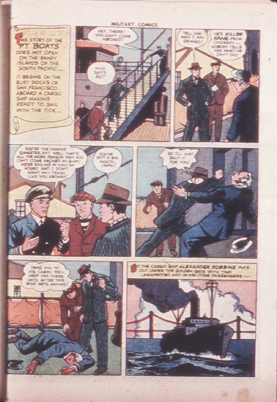 Military Comics #32 (Quality Comics), page 43. Public domain (US).