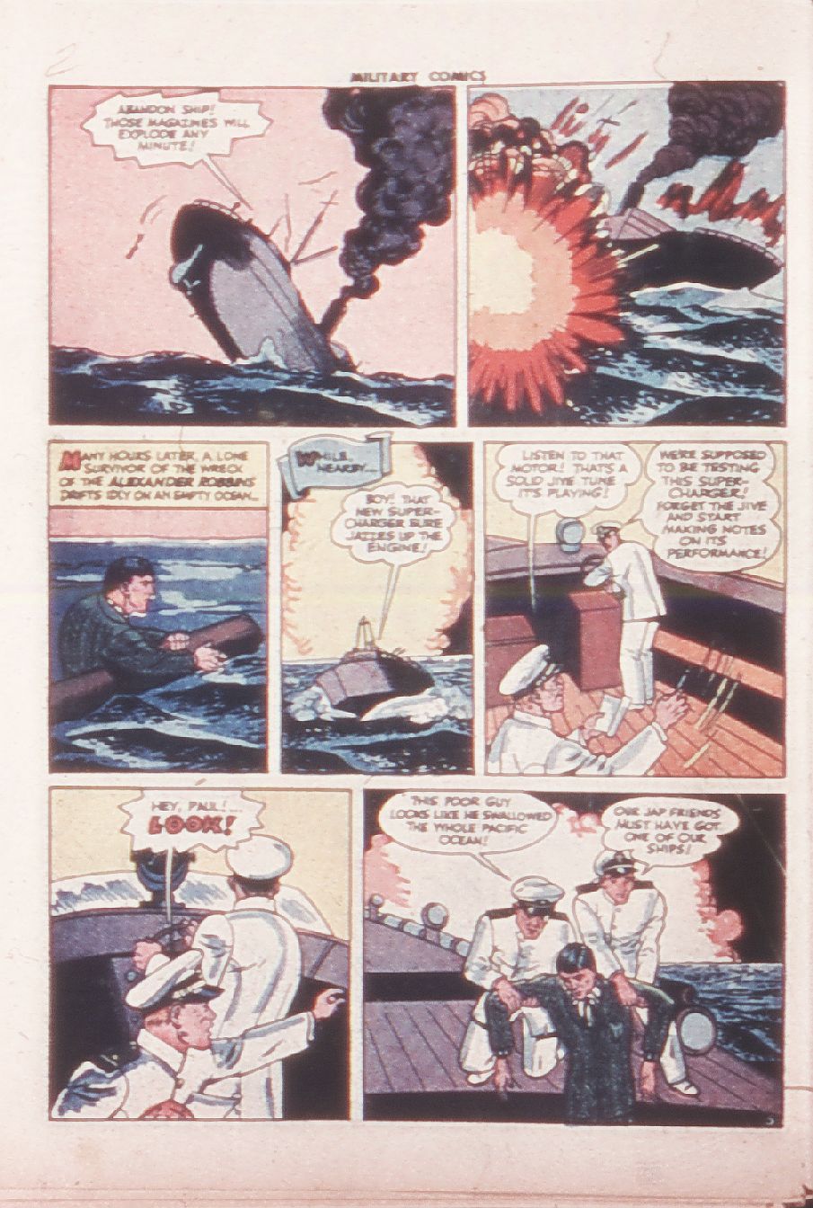 Military Comics #32 (Quality Comics), page 46. Public domain (US).