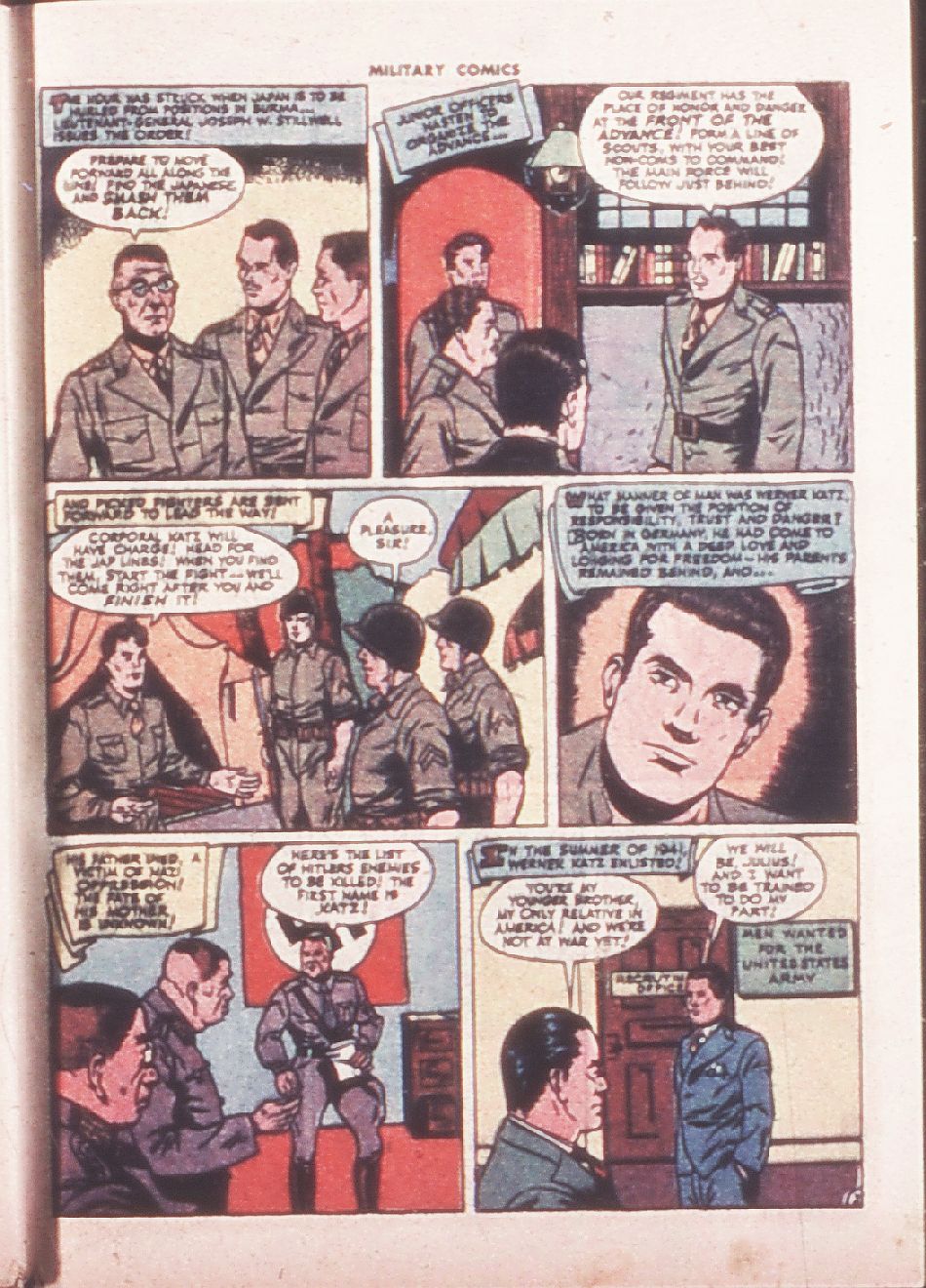 Military Comics #32 (Quality Comics), page 53. Public domain (US).
