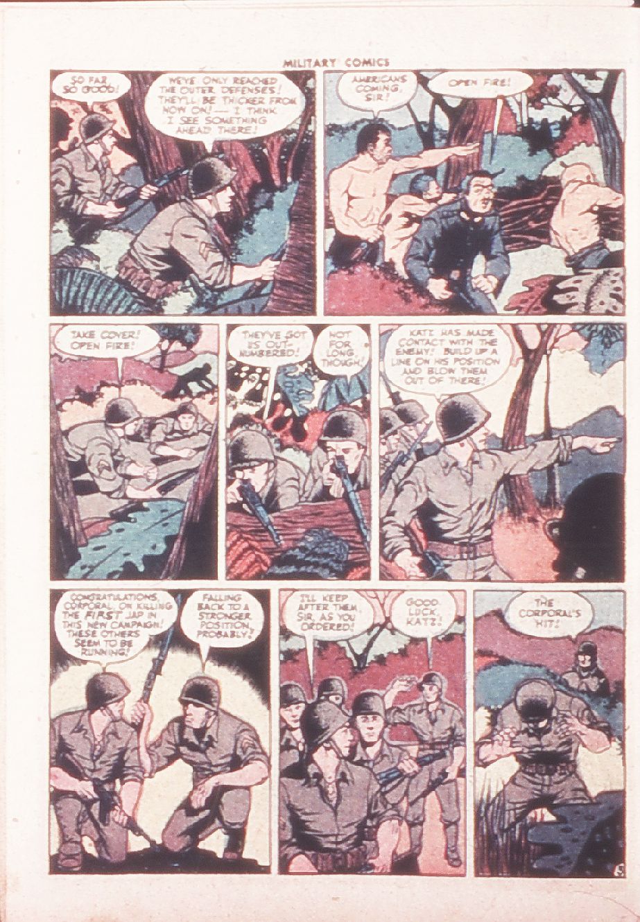 Military Comics #32 (Quality Comics), page 56. Public domain (US).