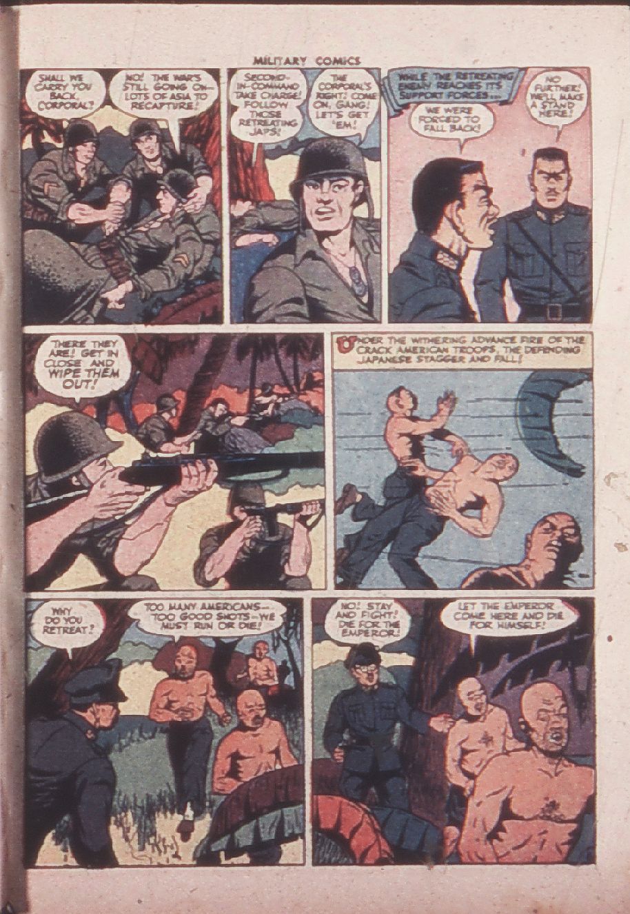 Military Comics #32 (Quality Comics), page 57. Public domain (US).