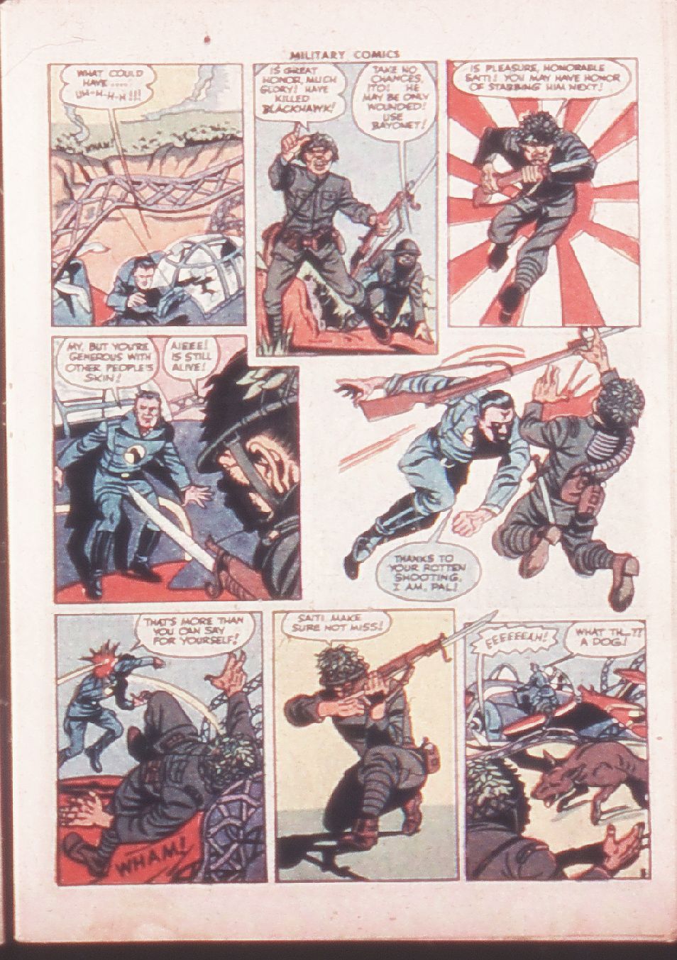 Military Comics #32 (Quality Comics), page 7. Public domain (US).