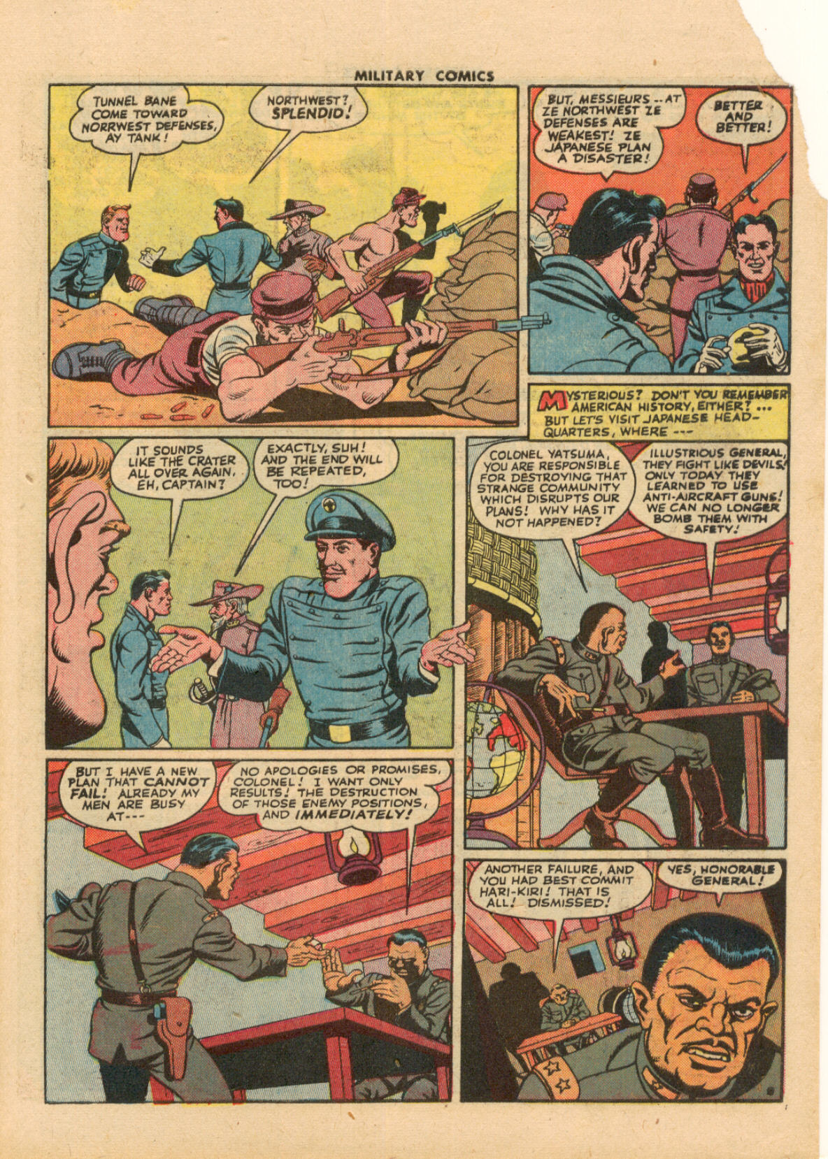 Military Comics #33 (Quality Comics), page 11. Public domain (US).