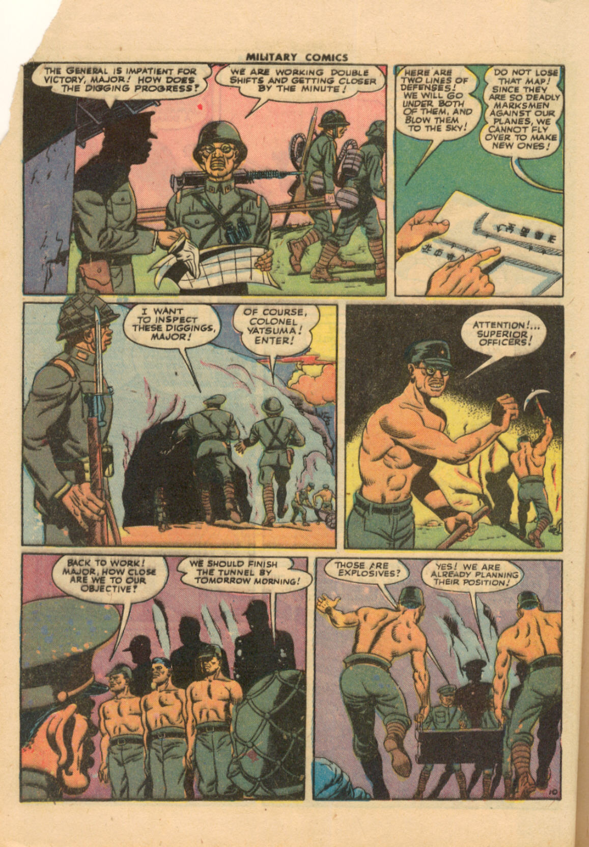 Military Comics #33 (Quality Comics), page 12. Public domain (US).