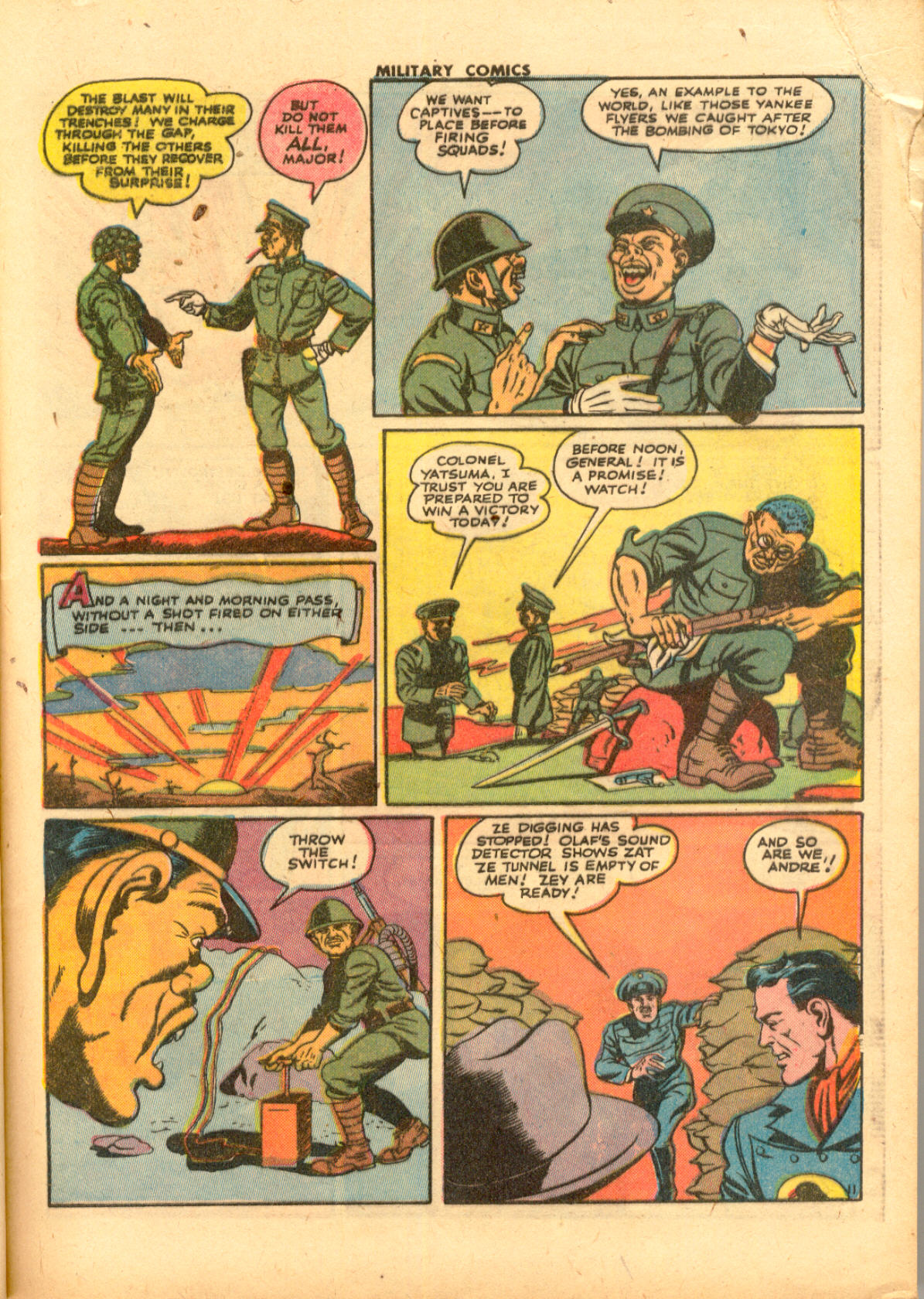 Military Comics #33 (Quality Comics), page 13. Public domain (US).