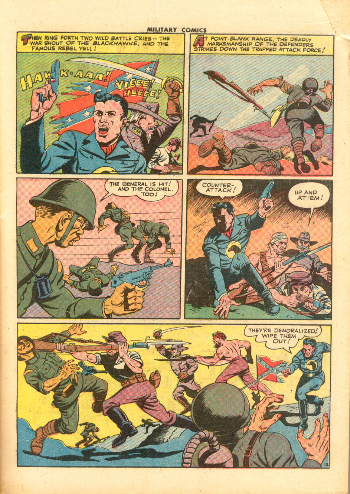 Military Comics #33 (Quality Comics), page 15. Public domain (US).
