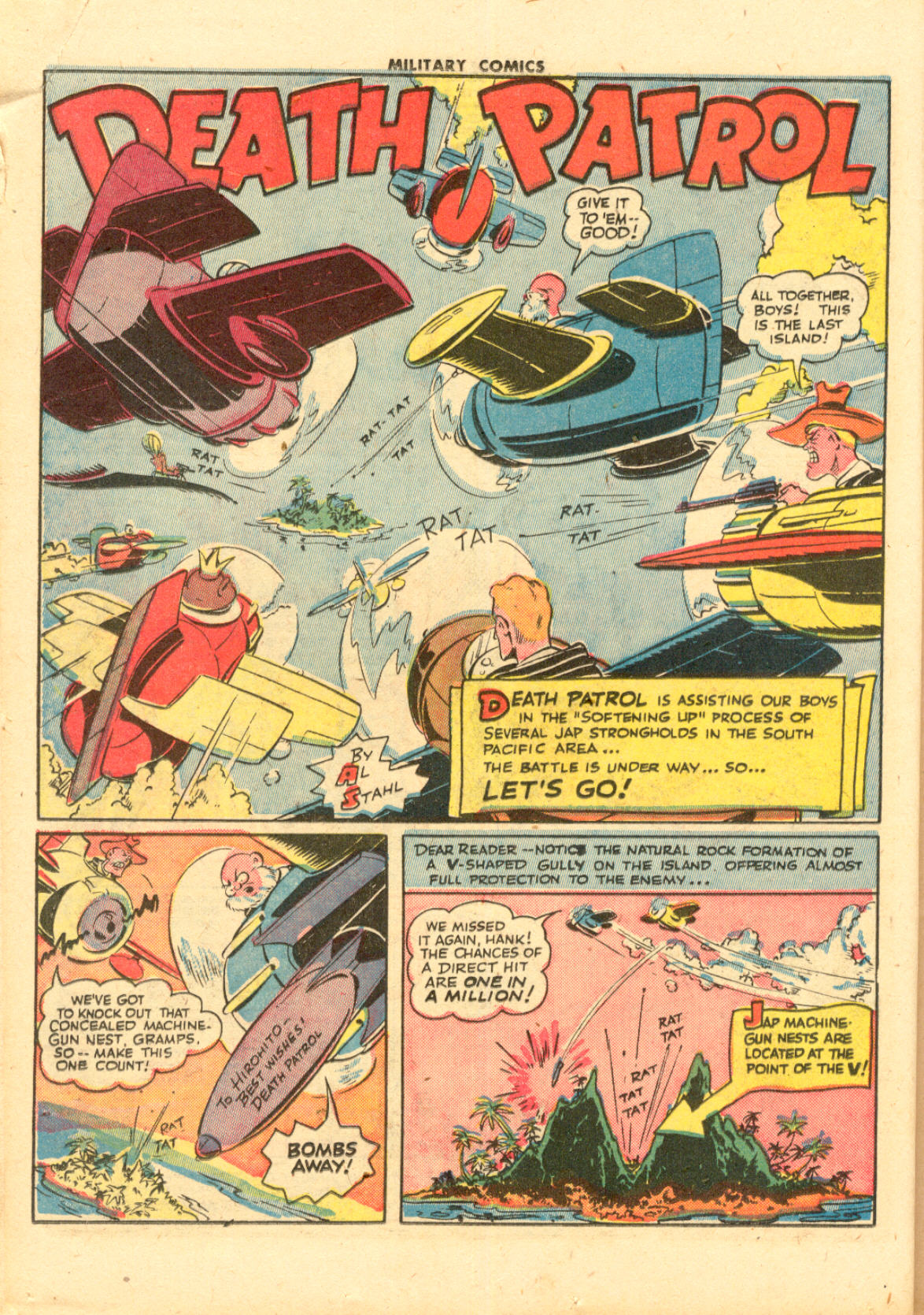 Military Comics #33 (Quality Comics), page 18. Public domain (US).