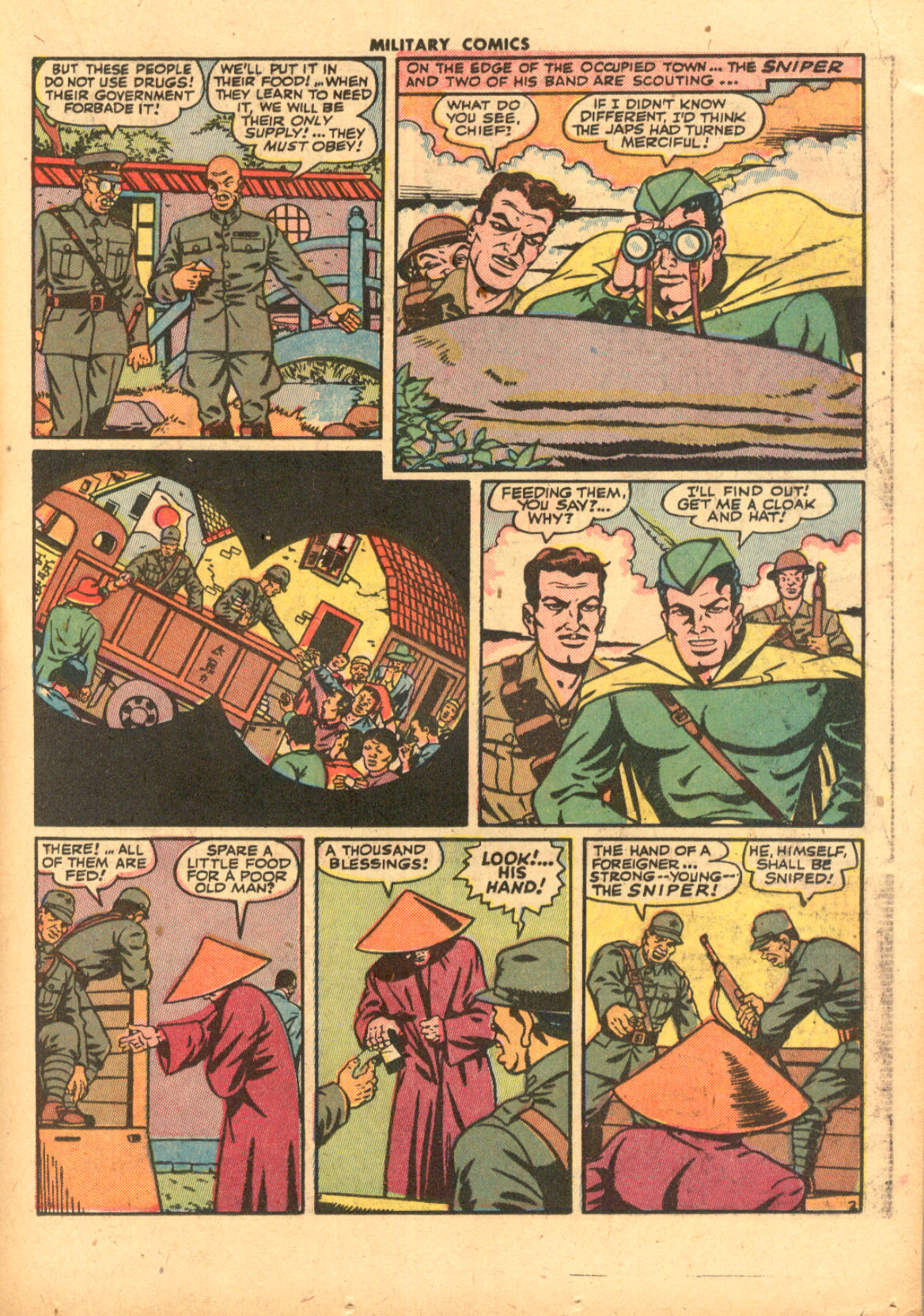 Military Comics #33 (Quality Comics), page 23. Public domain (US).