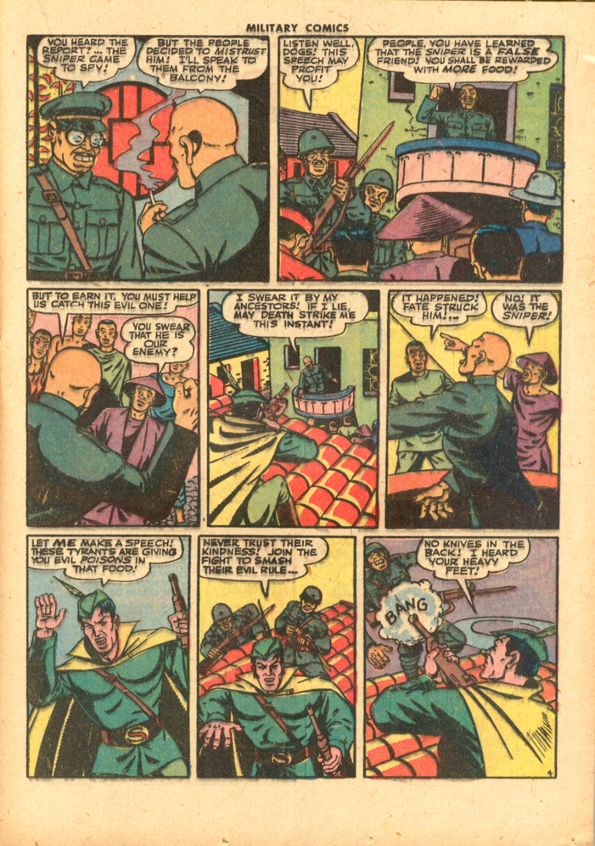 Military Comics #33 (Quality Comics), page 25. Public domain (US).