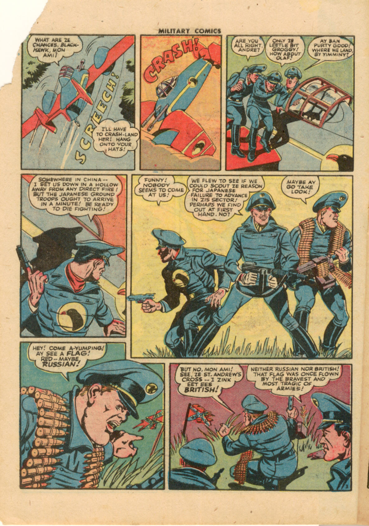 Military Comics #33 (Quality Comics), page 4. Public domain (US).