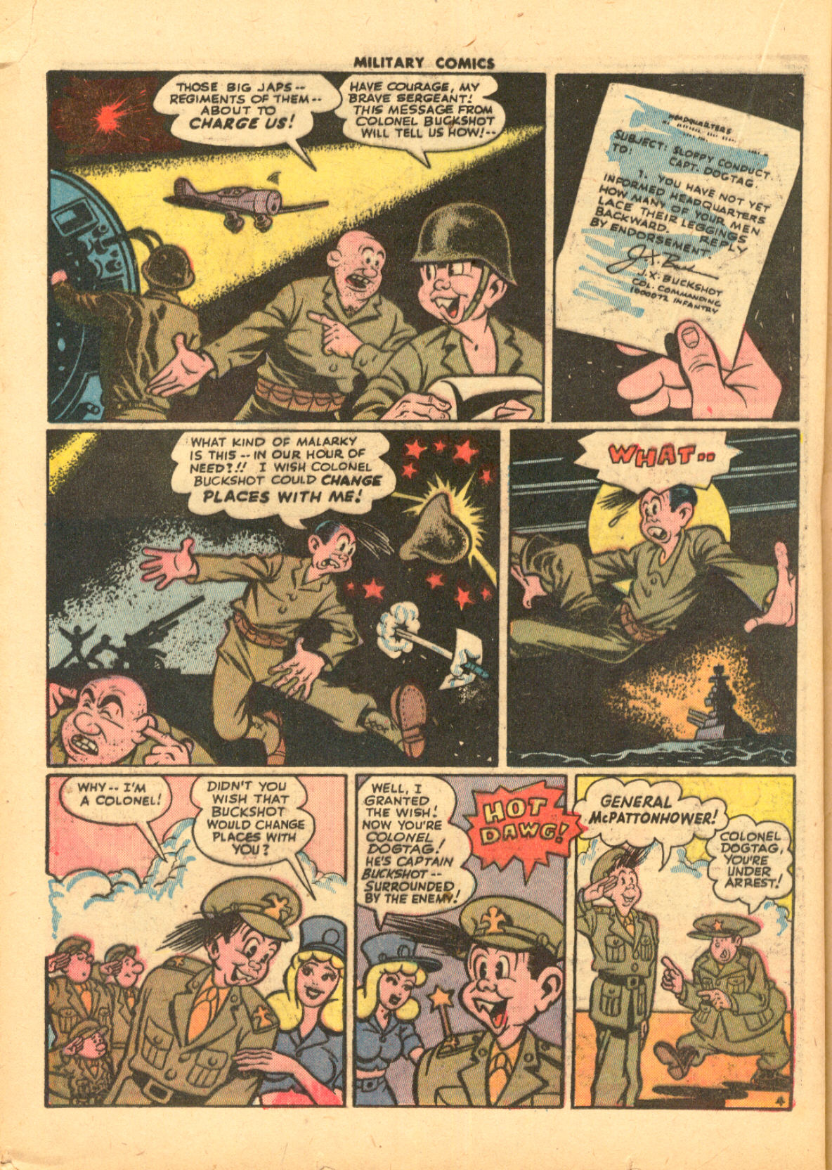 Military Comics #33 (Quality Comics), page 34. Public domain (US).