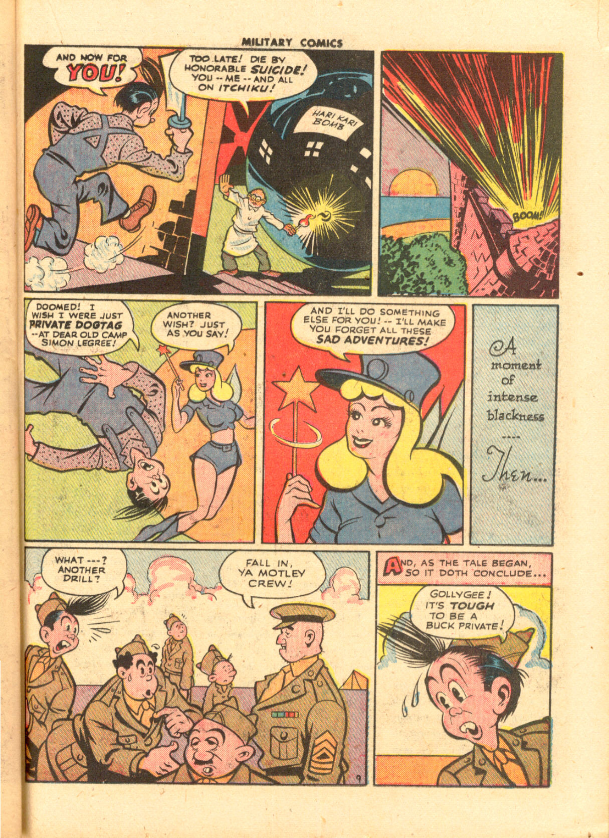 Military Comics #33 (Quality Comics), page 39. Public domain (US).