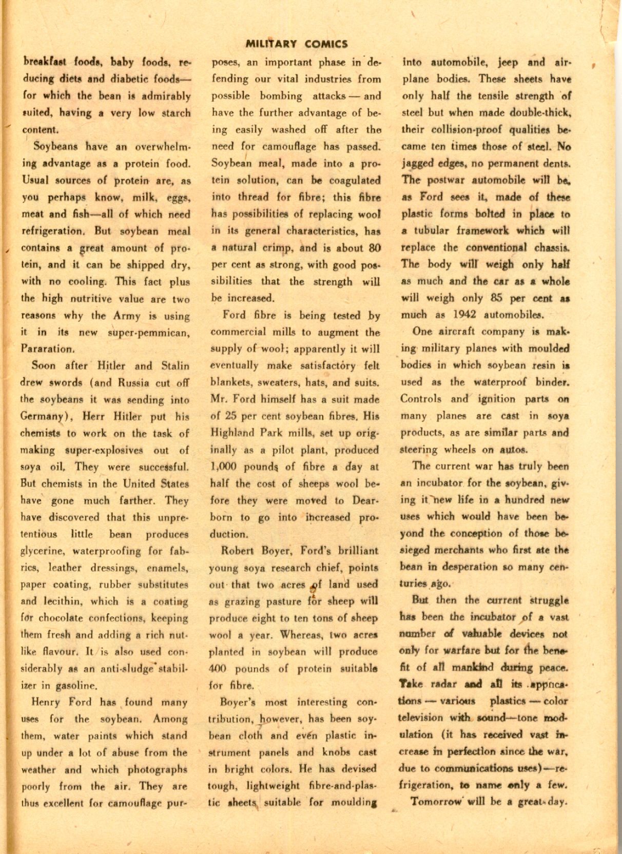 Military Comics #33 (Quality Comics), page 41. Public domain (US).