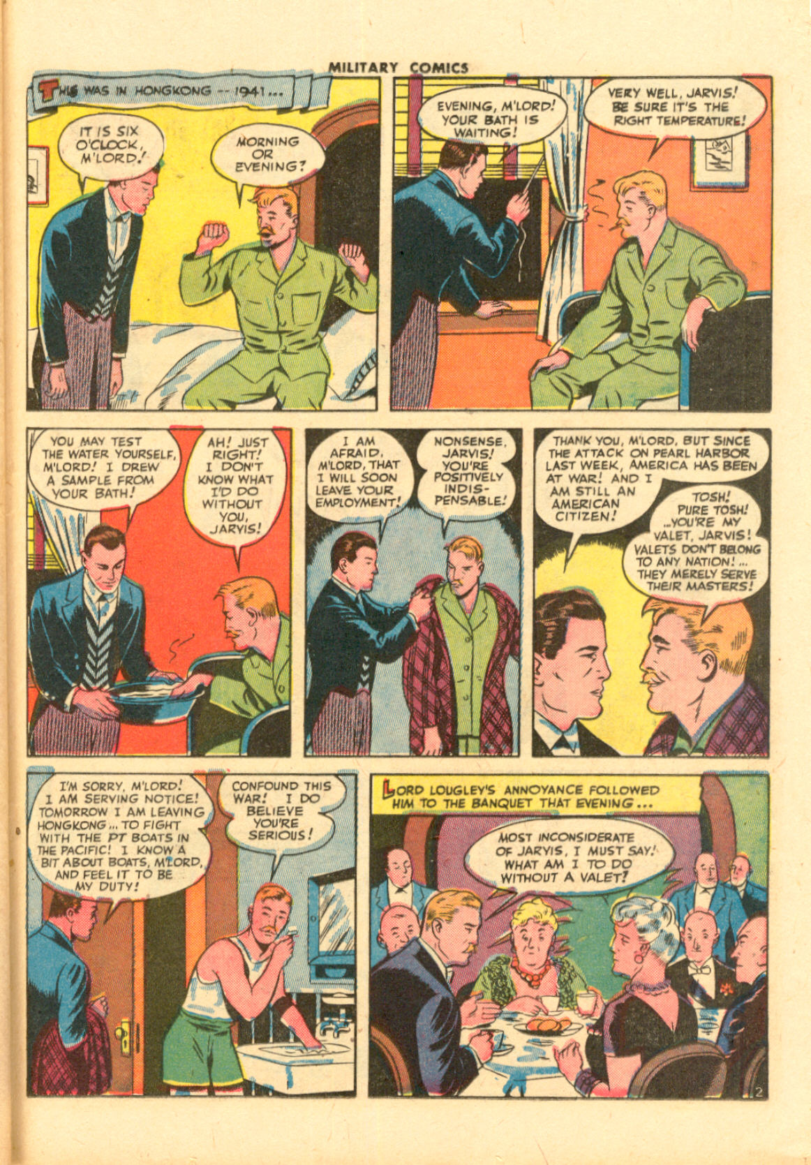 Military Comics #33 (Quality Comics), page 43. Public domain (US).