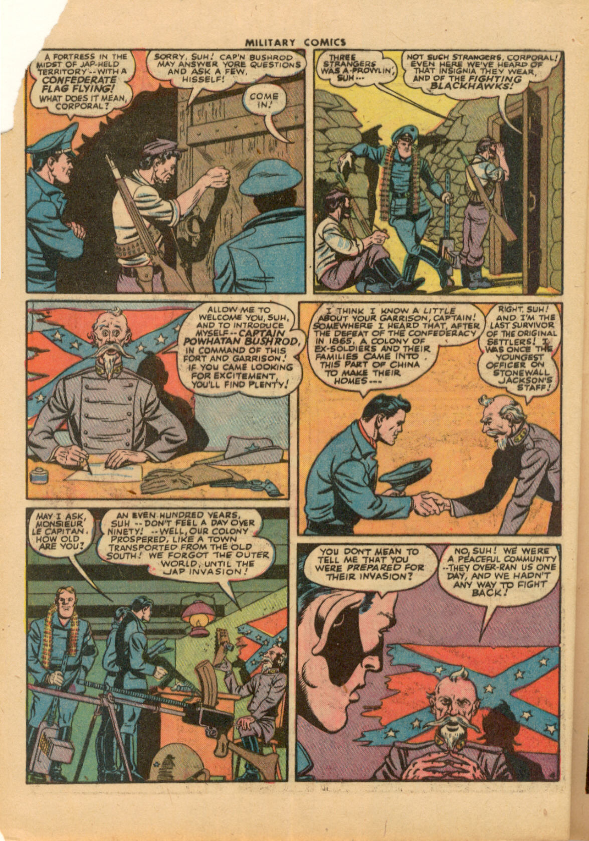 Military Comics #33 (Quality Comics), page 6. Public domain (US).