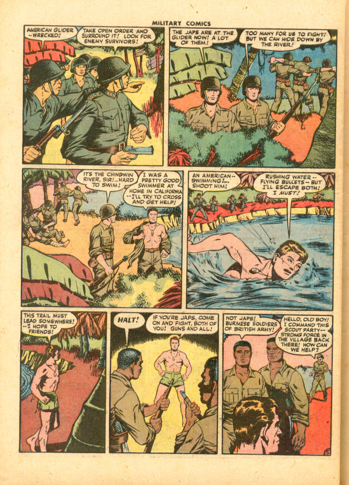 Military Comics #33 (Quality Comics), page 56. Public domain (US).