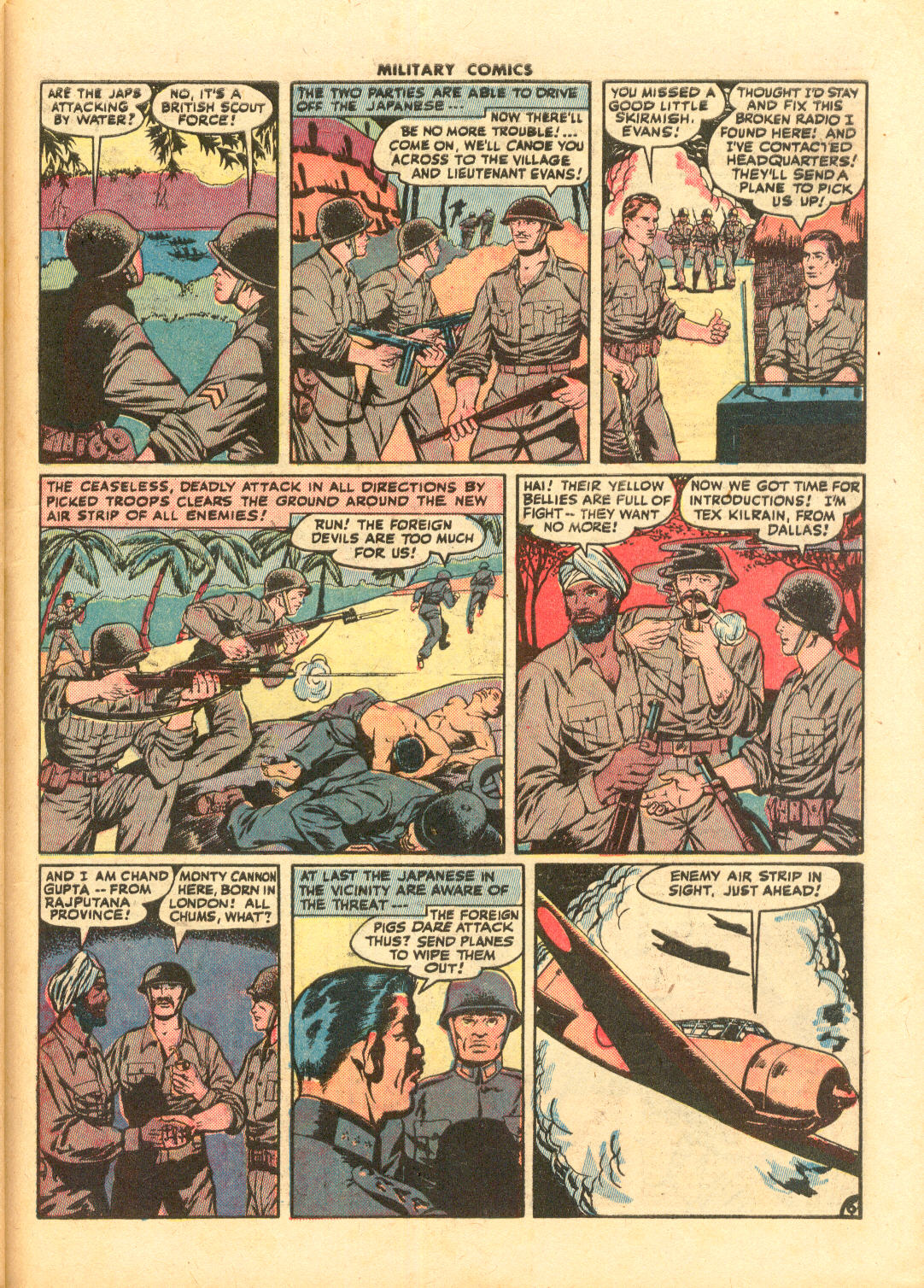 Military Comics #33 (Quality Comics), page 57. Public domain (US).