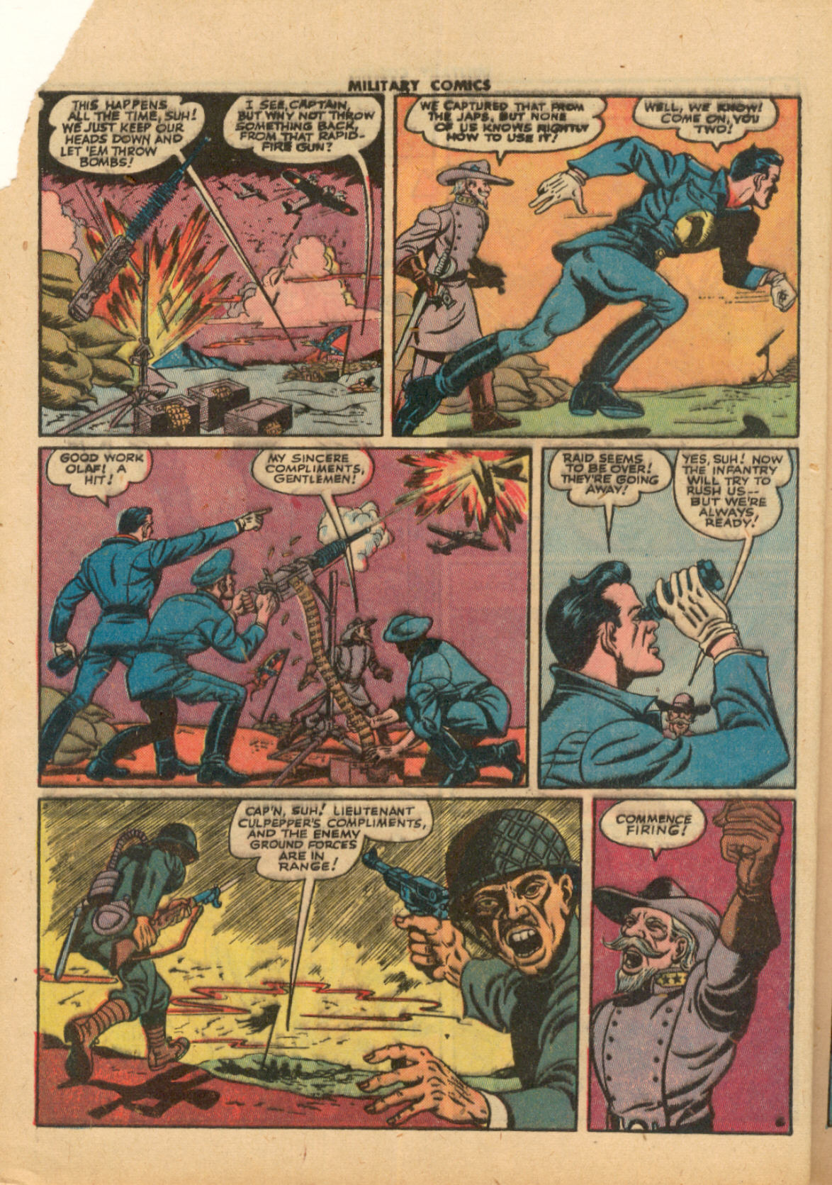 Military Comics #33 (Quality Comics), page 8. Public domain (US).