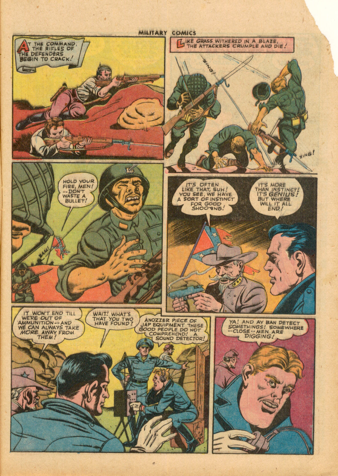 Military Comics #33 (Quality Comics), page 9. Public domain (US).
