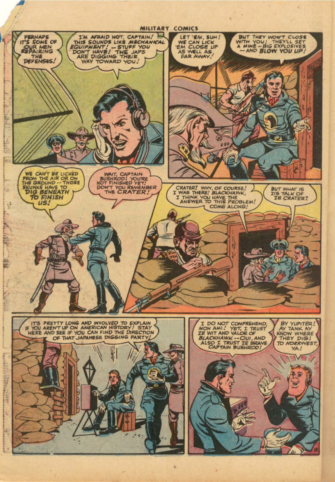 Military Comics #33 (Quality Comics), page 10. Public domain (US).