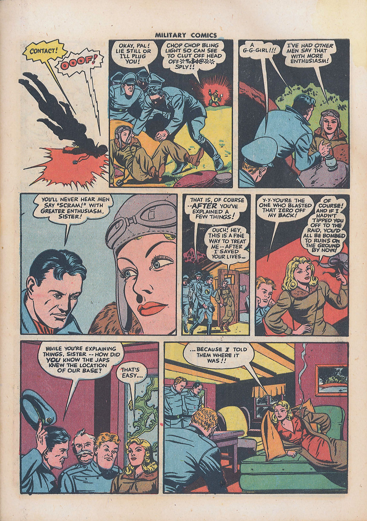 Military Comics #34 (Quality Comics), page 11. Public domain (US).